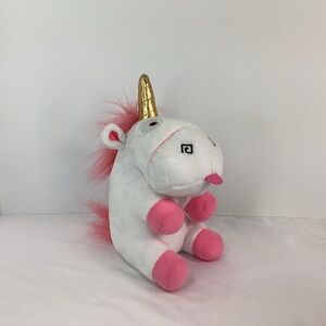 Plush Unicorn Stuffed Animal - White and Pink